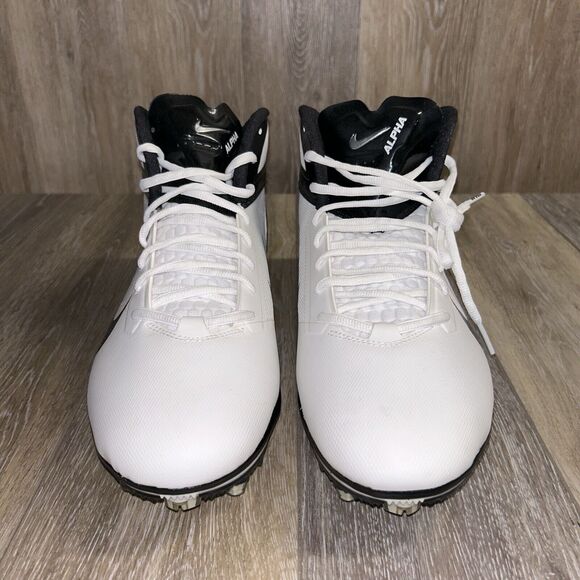 Nike Alpha Talon Elite 3/4 Mens Size 16 Football Cleats White Black 512482-100 - Picture 3 of 12